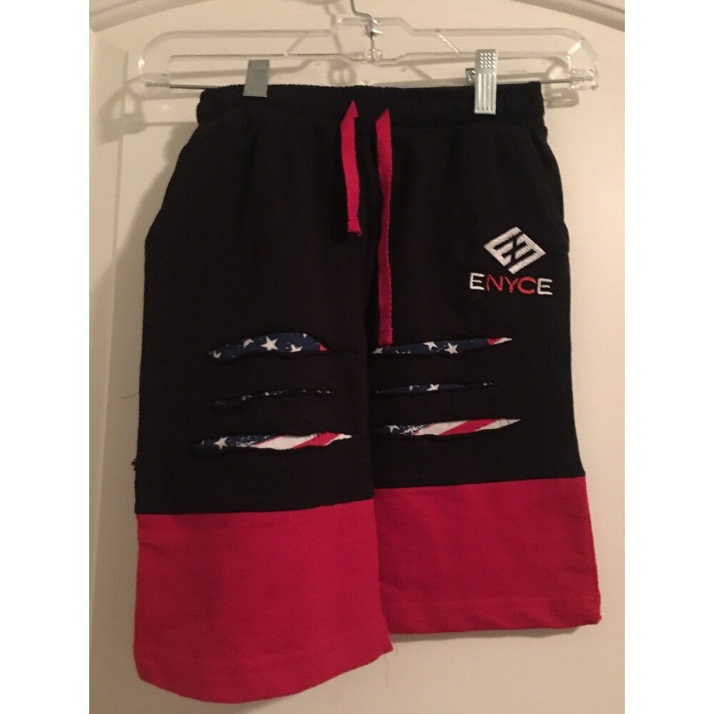 Enyce New York Boys Distressed Jogger Sweat Shorts Size 5/6 Multi-Color